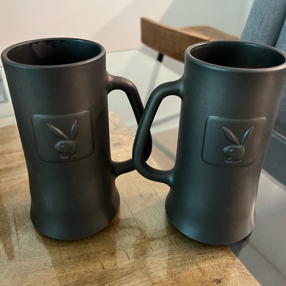 2 Cool Vintage Playboy Mug Stein Matte Black